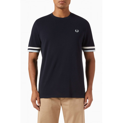 Fred Perry - Bold Tipped Logo T-shirt in Cotton Piqué