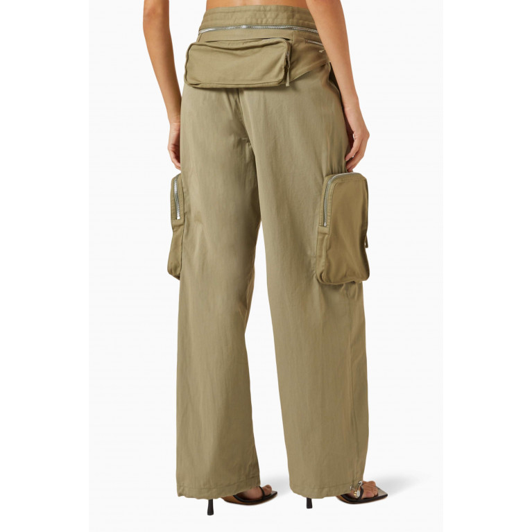 Dion Lee - Belt Bag Blouson Pants in Cotton-blend