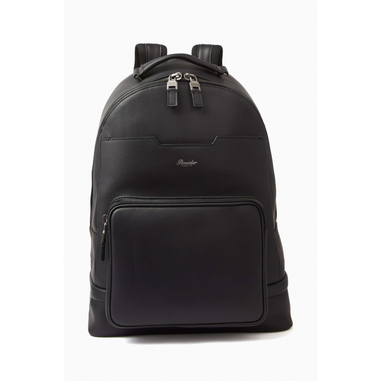Pineider - Double Zip Backpack in Leather