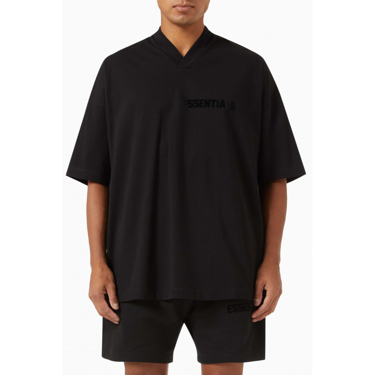 Fear of God Essentials - Logo V-neck T-shirt in Cotton-jersey