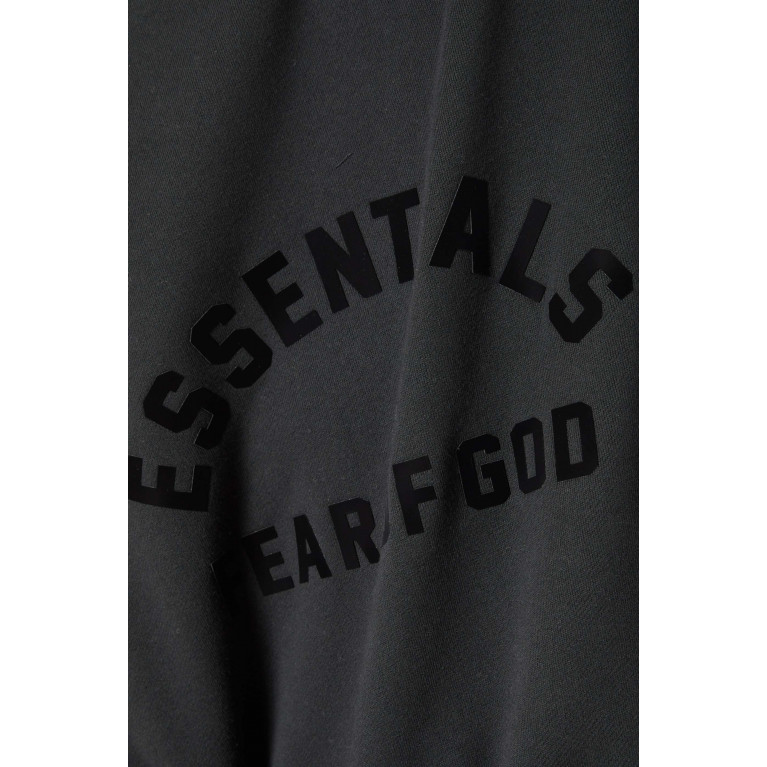Fear of God Essentials - Flocked Logo Hoodie in Cotton-blend Fleece