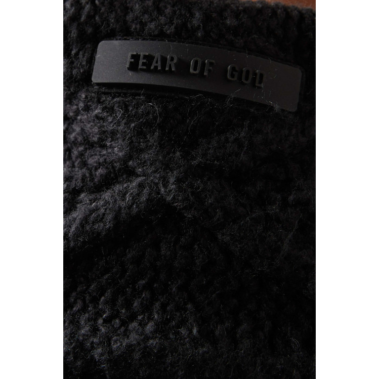 Fear of God Essentials - Oversized Hoodie in Cable Knit
