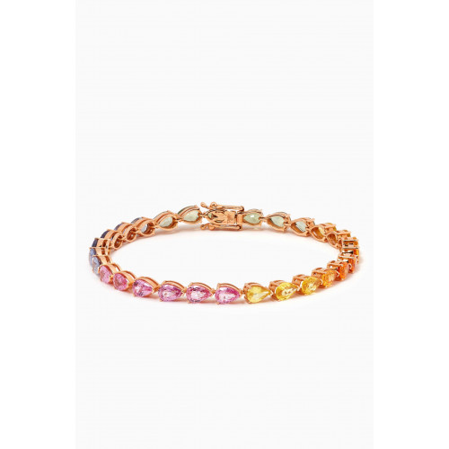 Maison H Jewels - Sapphire Tennis Bracelet in 18kt Gold