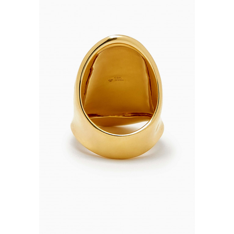 Maison H Jewels - Abstract Ring in Rhodium-finish 18kt Gold Yellow