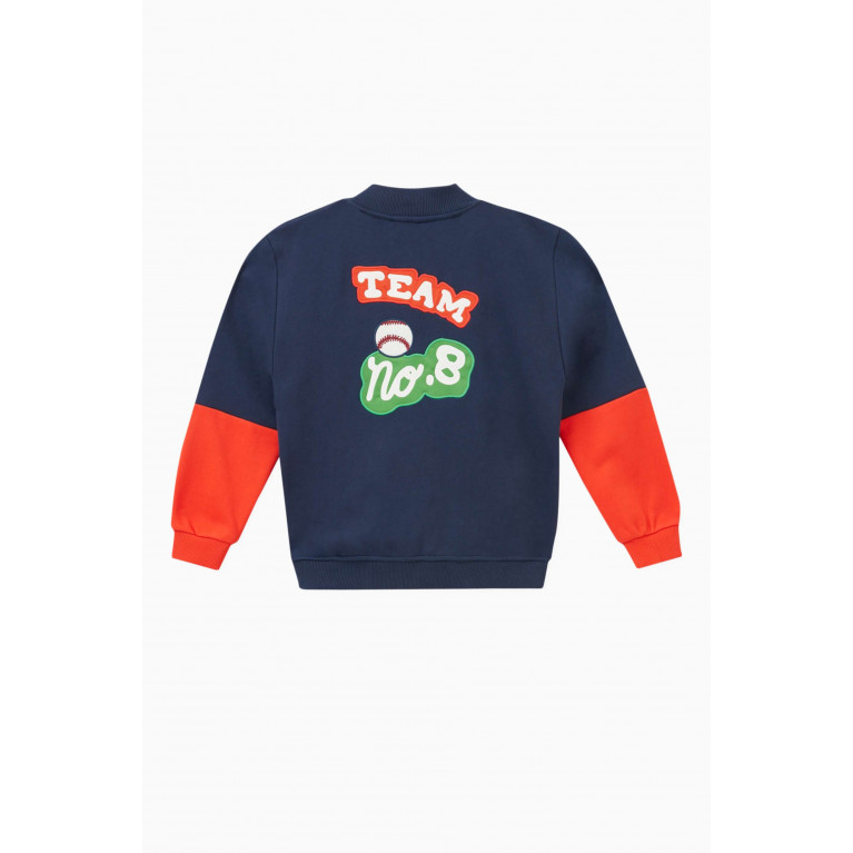 KENZO KIDS - Logo Patch Sweatershirt in Cotton