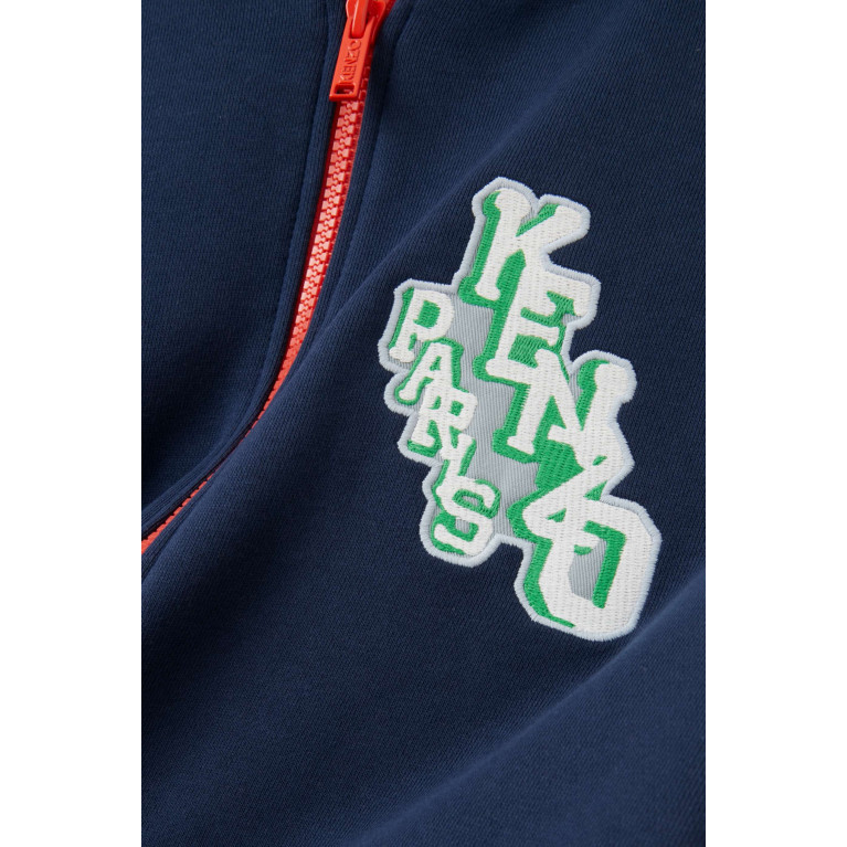 KENZO KIDS - Logo Patch Sweatershirt in Cotton