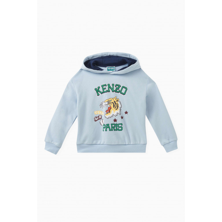 KENZO KIDS - Tiger Logo Hoodie in Cotton