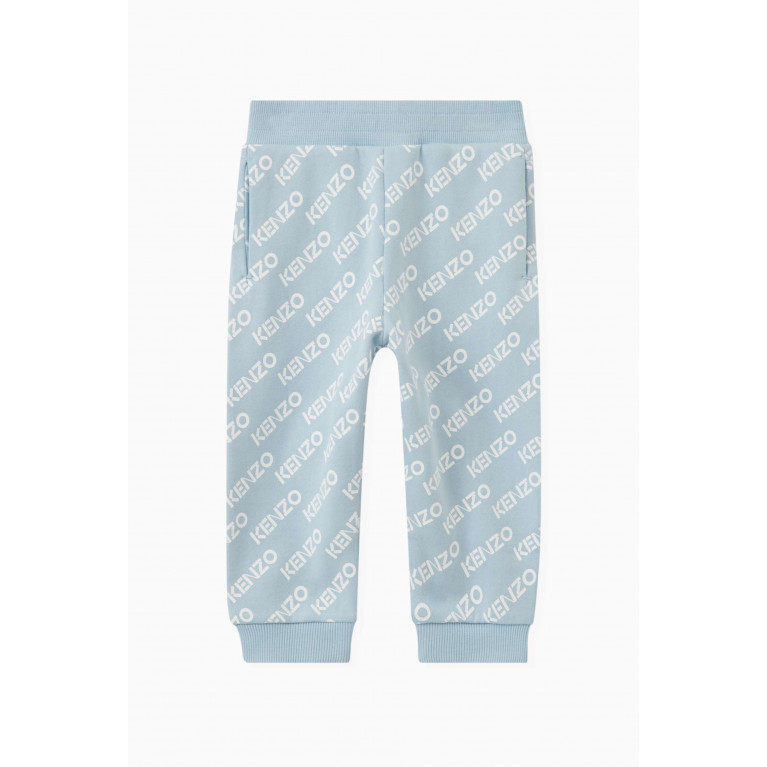 KENZO KIDS - Logo Print Sweatpants in Cotton Blend