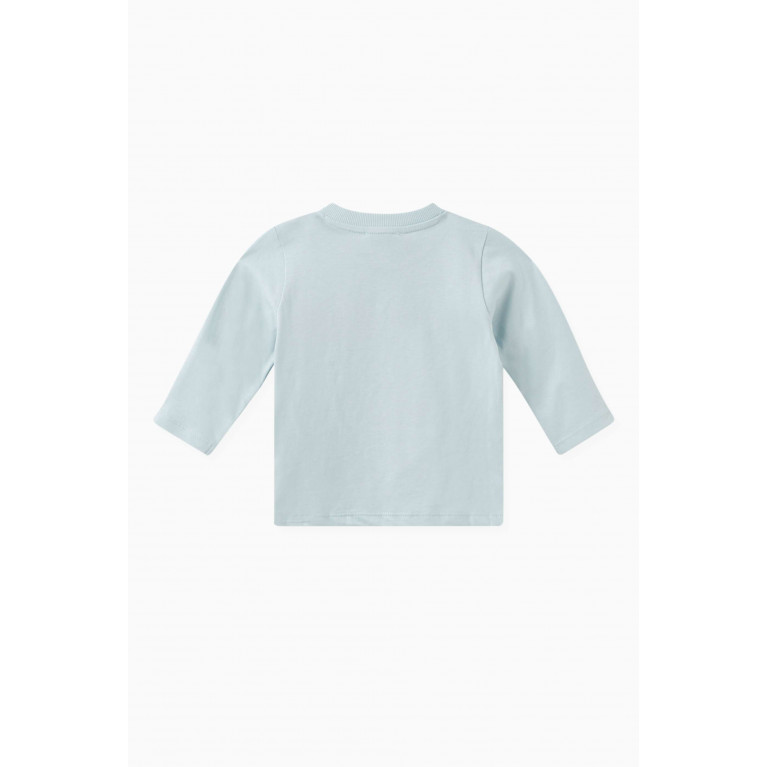 KENZO KIDS - Logo T-shirt in Cotton Blue