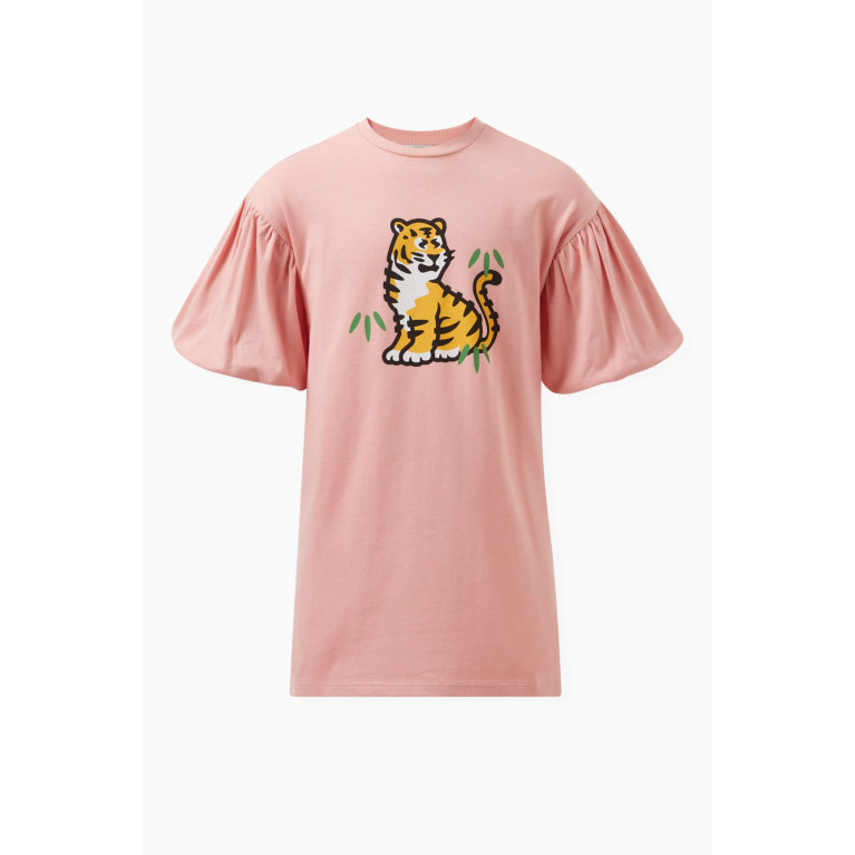 KENZO KIDS - Tiger Print T-shirt Dress in Organic Cotton