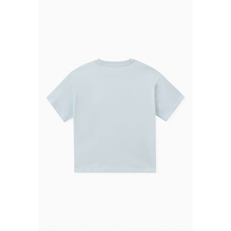 KENZO KIDS - Logo Print T-shirt in Cotton Blue