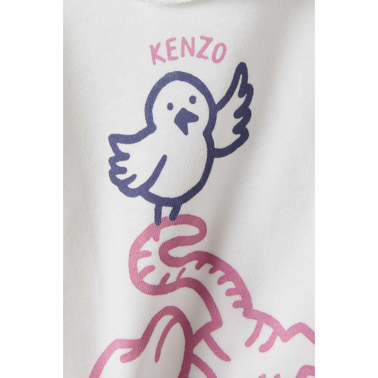 KENZO KIDS - Animal-print Sleepsuit in Cotton