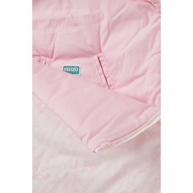 KENZO KIDS - Sleeping Bag in Cotton Pink