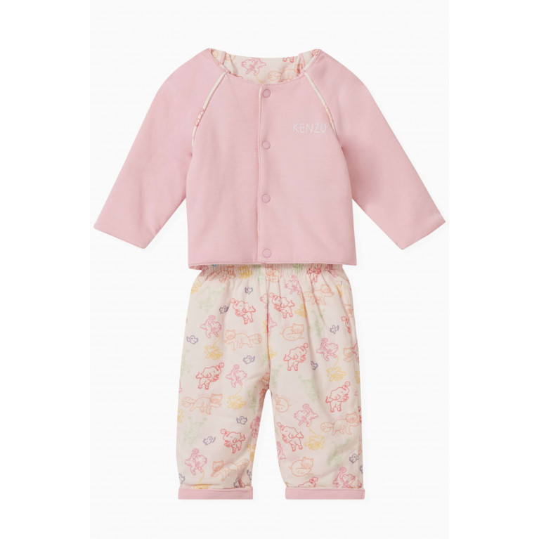 KENZO KIDS - Reversible Graphic Print Tracksuit in Cotton