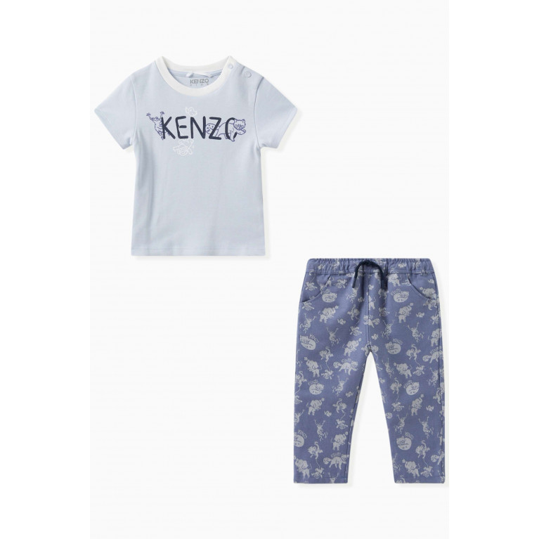 KENZO KIDS - Animal-print Gift Set in Cotton