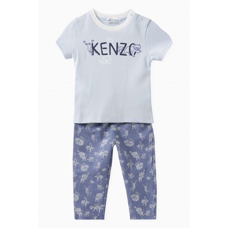 KENZO KIDS - Animal-print Gift Set in Cotton