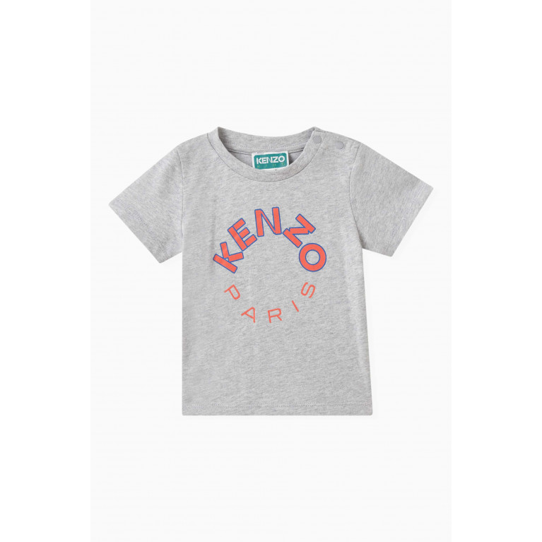 KENZO KIDS - Logo T-shirt in Cotton Jersey