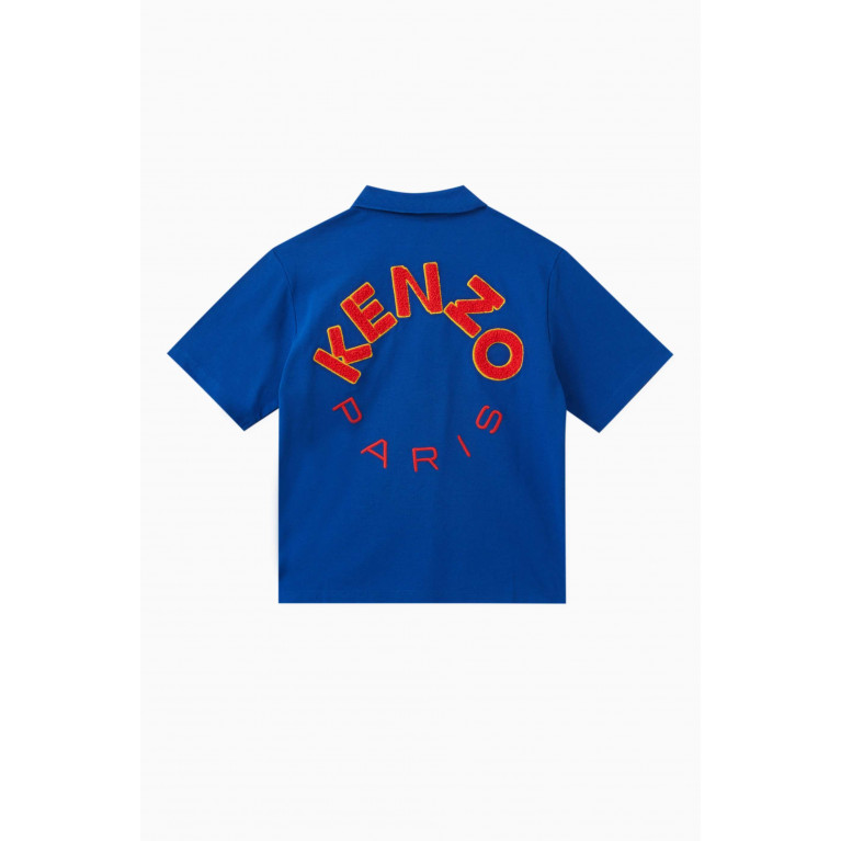 KENZO KIDS - Logo-embroidered Polo Shirt in Cotton