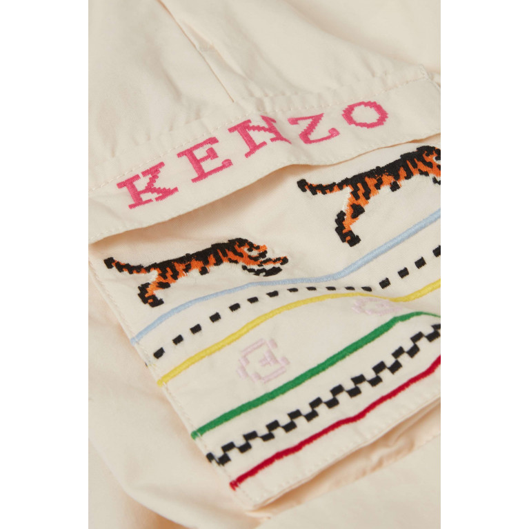 KENZO KIDS - Cargo Style Shorts in Cotton
