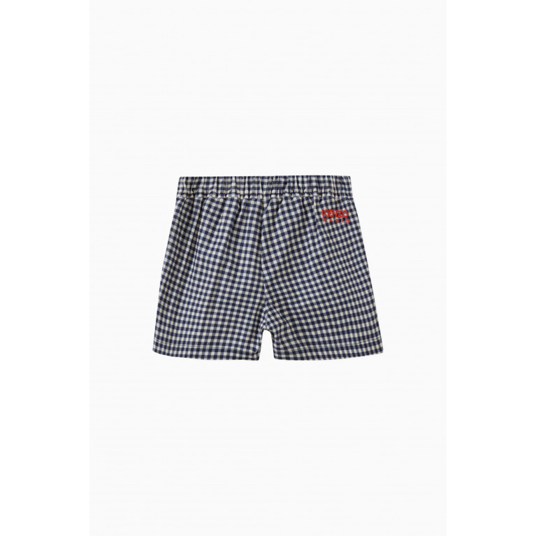 KENZO KIDS - Gingham Shorts in Cotton