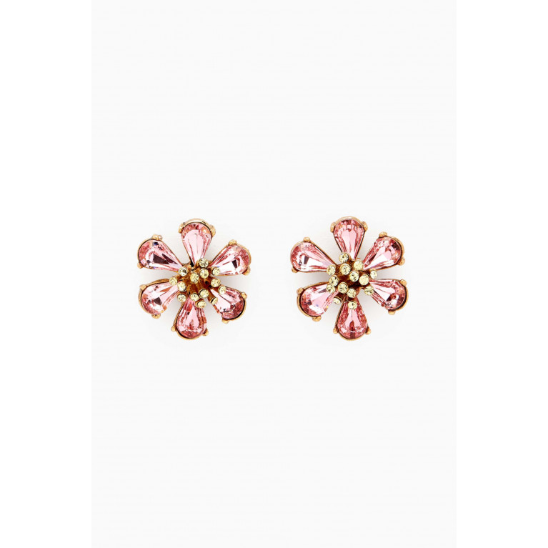 Oscar de la Renta - Crystal Floral Earrings