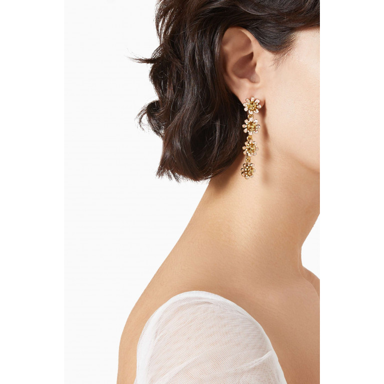 Oscar de la Renta - Lotus Drop Earrings