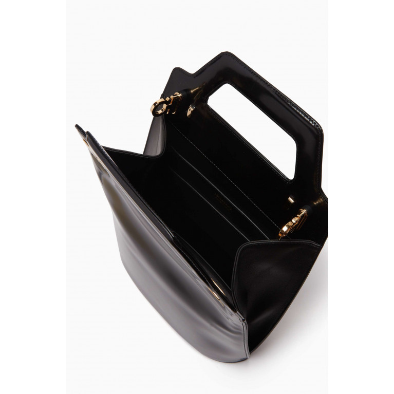 Ferragamo - Wanda Top Handle Bag in Patent Leather