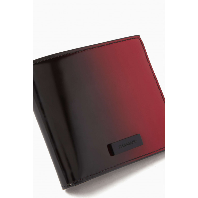 Ferragamo - Gradient Bi-fold Wallet in Calfskin Leather