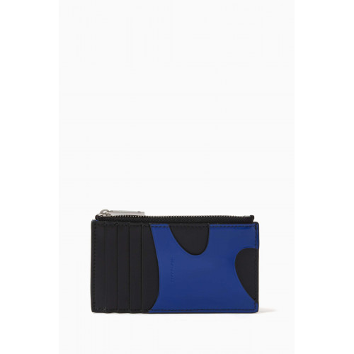 Ferragamo - Cut-out Zippered Card Case in Leather