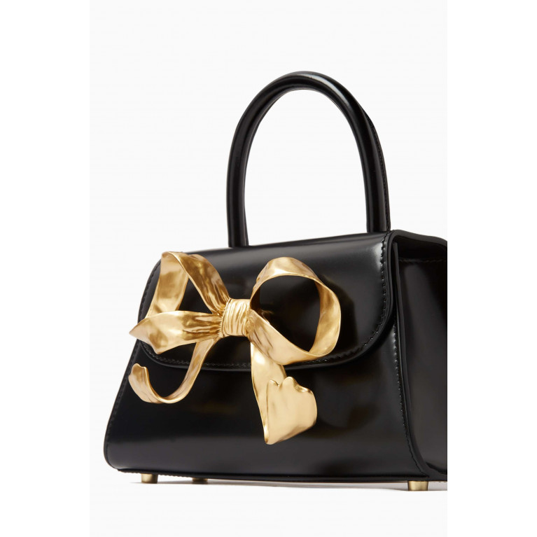 Self-Portrait - The Bow Mini Bag in Smooth Leather