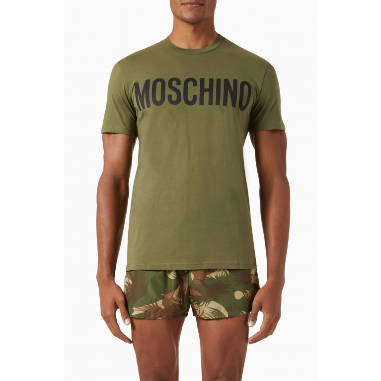 Moschino - Logo Intstitutional T-shirt in Cotton