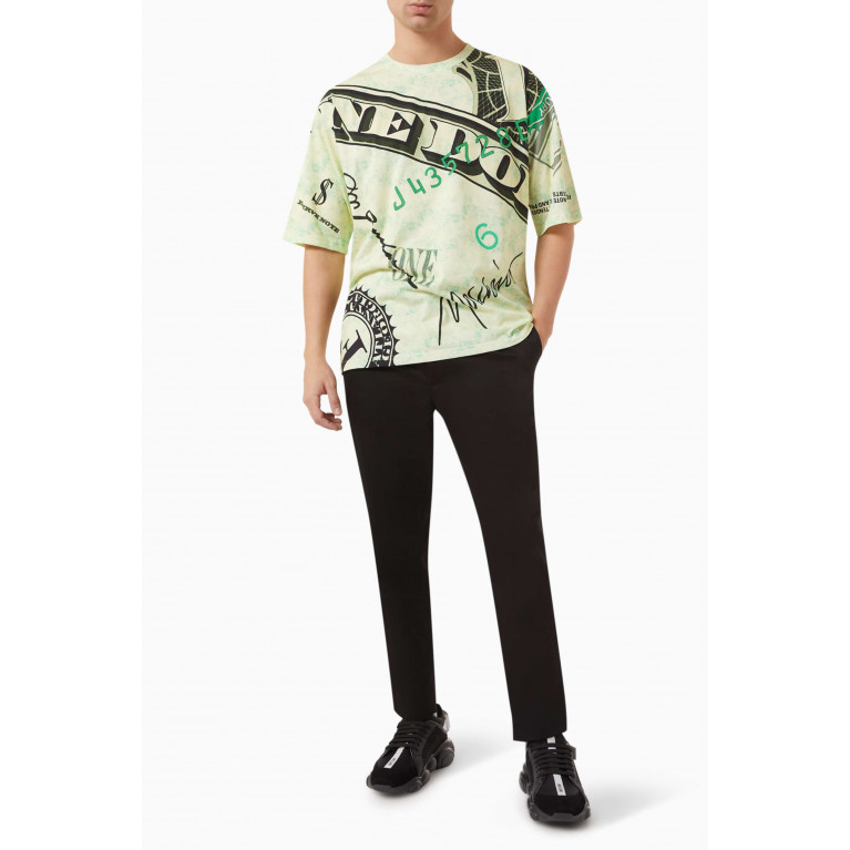 Moschino - Camouflage Print T-shirt in Cotton Jersey