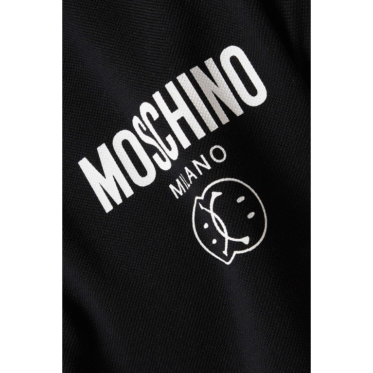 Moschino - Logo Polo Shirt in Cotton Piqué