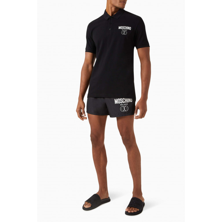 Moschino - Double Smile Swim Shorts in Nylon