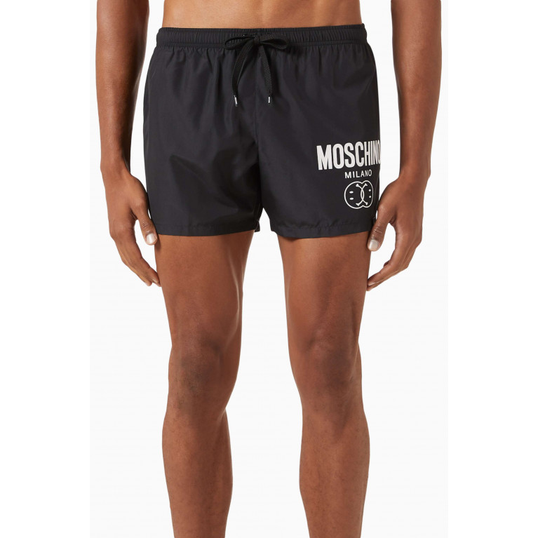 Moschino - Double Smile Swim Shorts in Nylon