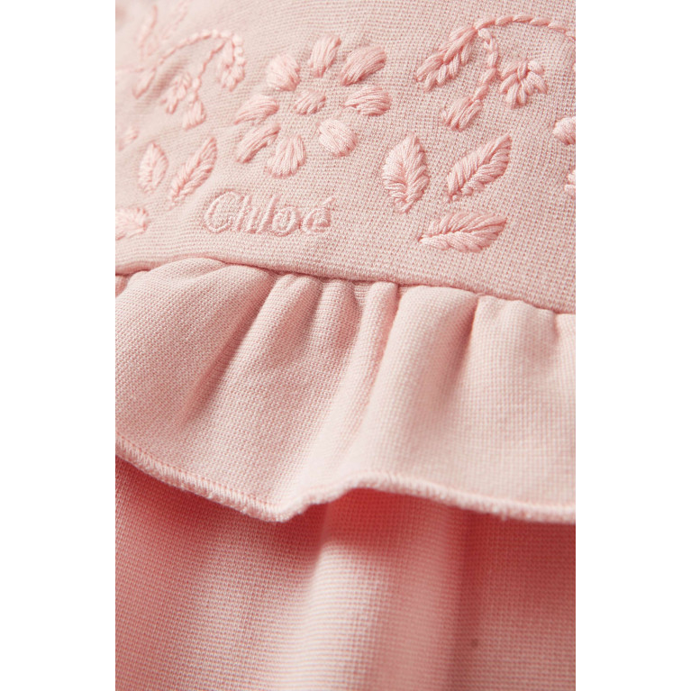 Chloé - Frill Dress in Cotton