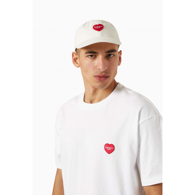 Carhartt WIP - Heart Logo Patch Baseball Cap in Cotton Twill Neutral