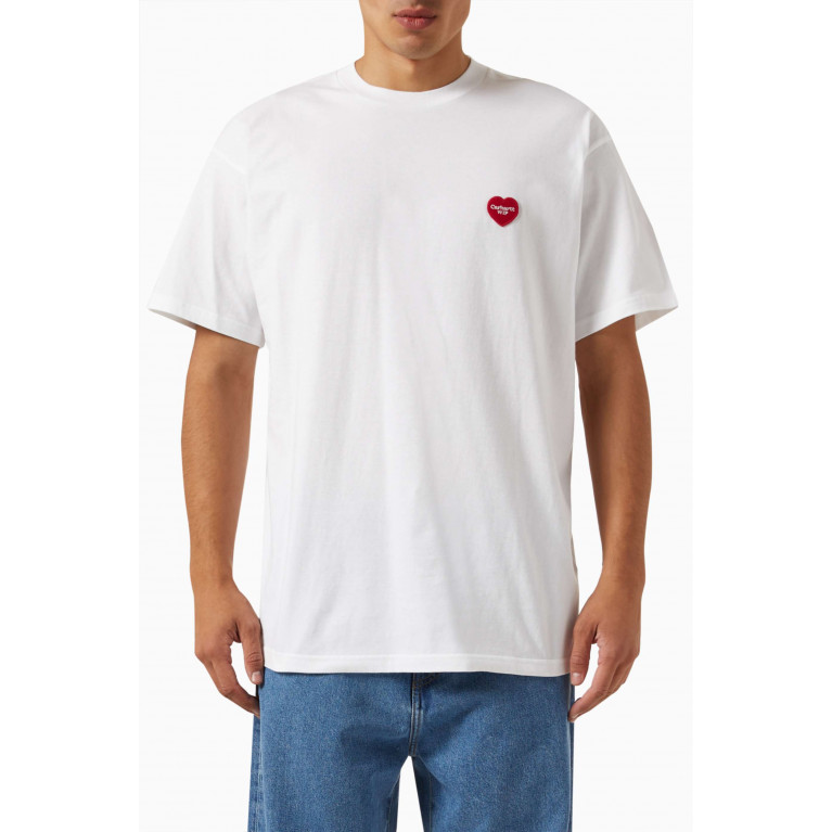 Carhartt WIP - Double Heart T-shirt in Cotton Jersey White