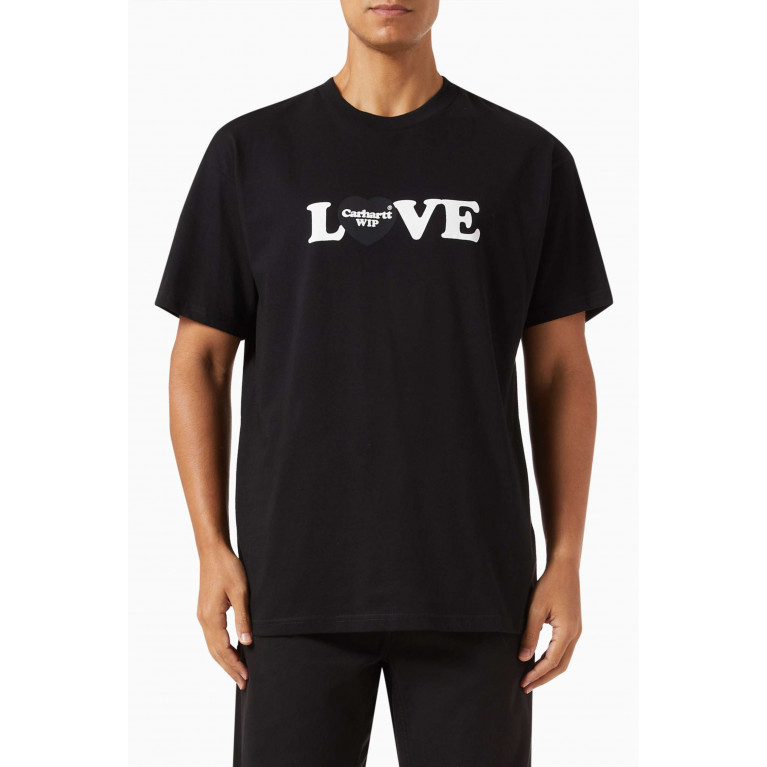 Carhartt WIP - Love T-shirt in Cotton Jersey Black