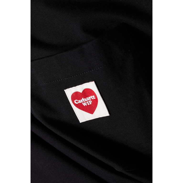 Carhartt WIP - Pocket Heart T-Shirt in Cotton Jersey Black