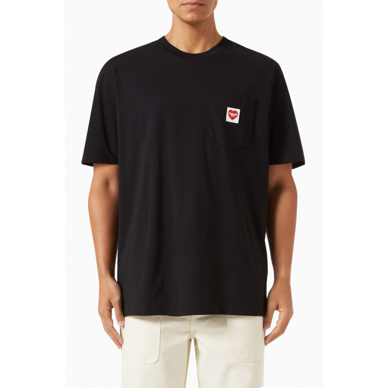 Carhartt WIP - Pocket Heart T-Shirt in Cotton Jersey Black