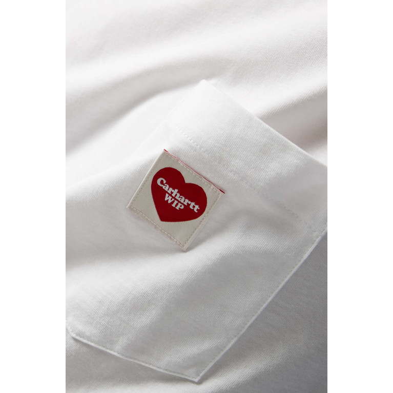 Carhartt WIP - Pocket Heart T-shirt in Cotton Jersey White