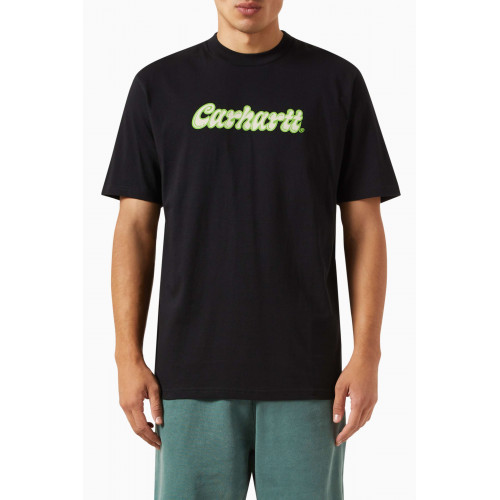 Carhartt WIP - Liquid Script T-shirt in Cotton Jersey Black