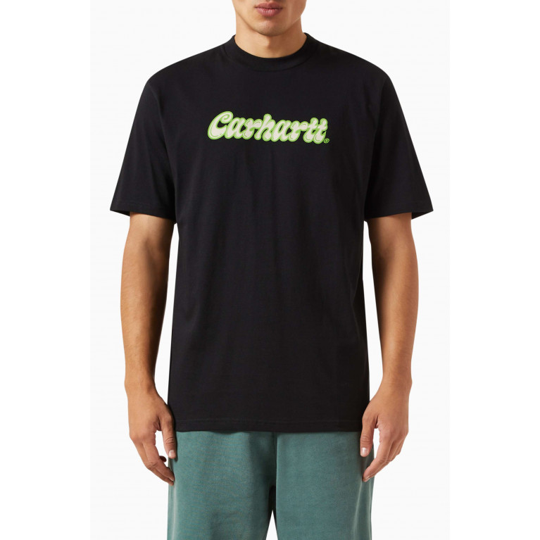 Carhartt WIP - Liquid Script T-shirt in Cotton Jersey Black