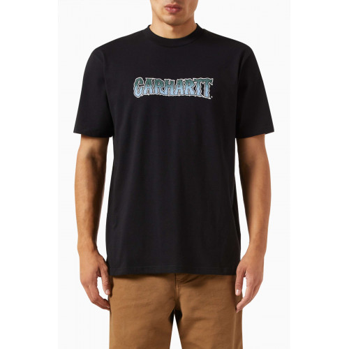 Carhartt WIP - Slow Script T-Shirt in Cotton Jersey Black