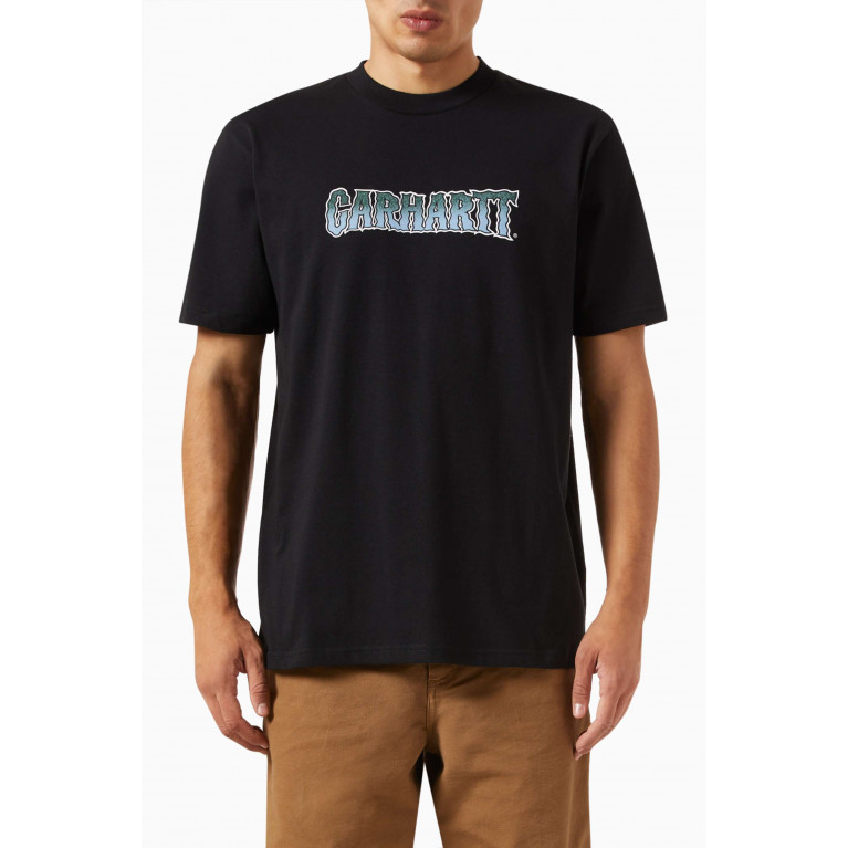 Carhartt WIP - Slow Script T-Shirt in Cotton Jersey Black