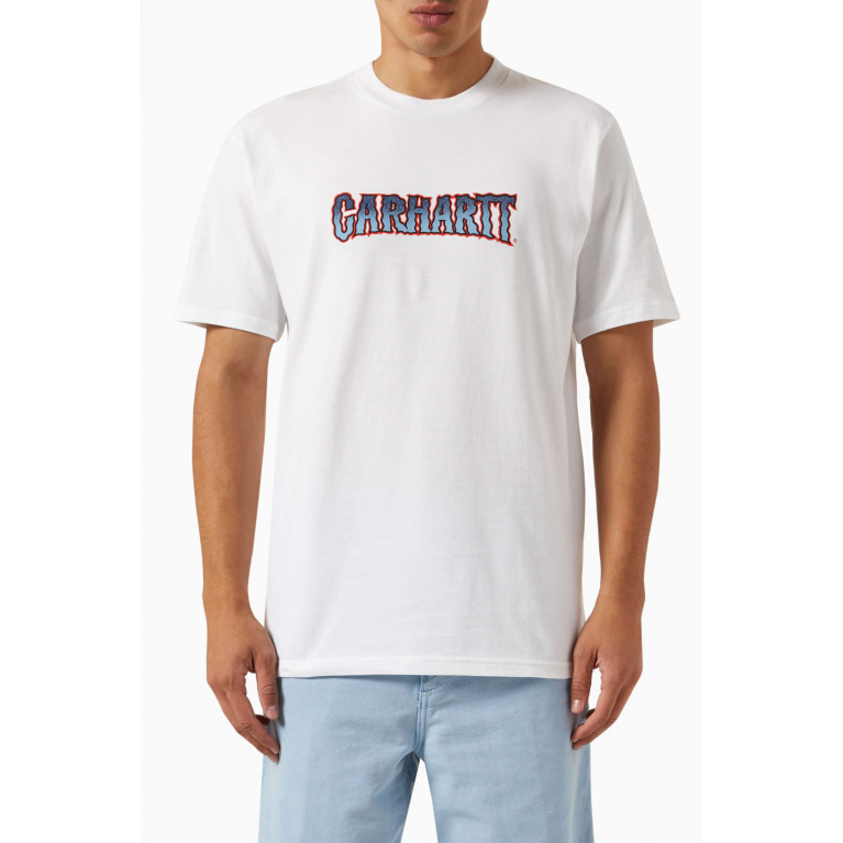 Carhartt WIP - Slow Script T-Shirt in Cotton Jersey White