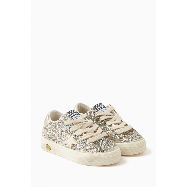 Golden Goose Deluxe Brand - May Low-top Sneakers in Leather Silver