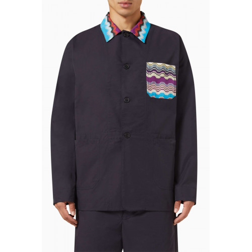 Missoni - Zig Zag Overshirt Jacket in Cotton Blend