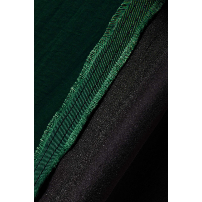Merras - 3-piece Colour-block Abaya Set in Matte Organza